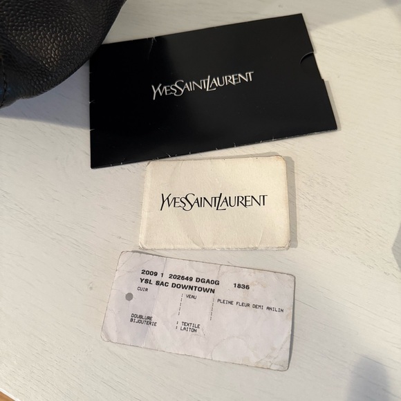 YSL Black Downtown Tote Bag - Picture 14 of 15